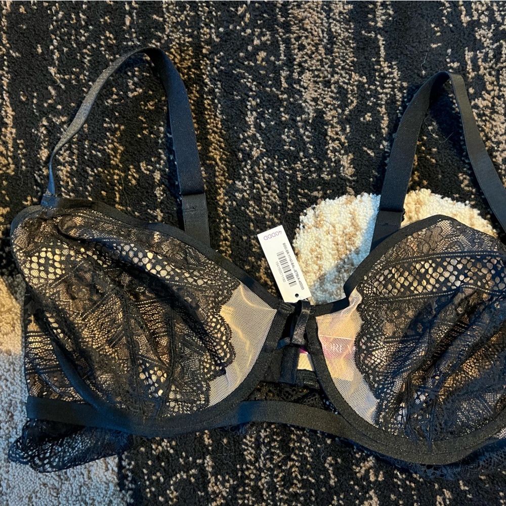 Elegant Black Lace Bra